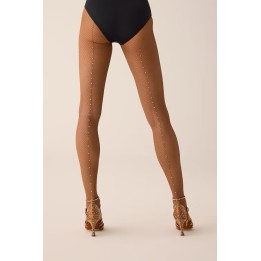 Collant résille PRIDANCE ligne strass