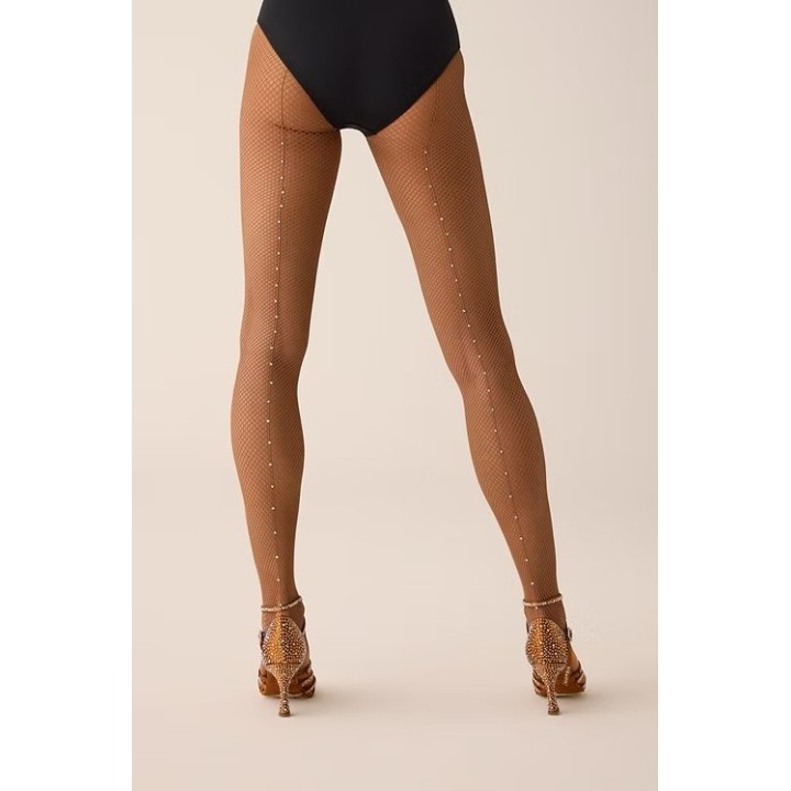 Collant résille PRIDANCE ligne strass