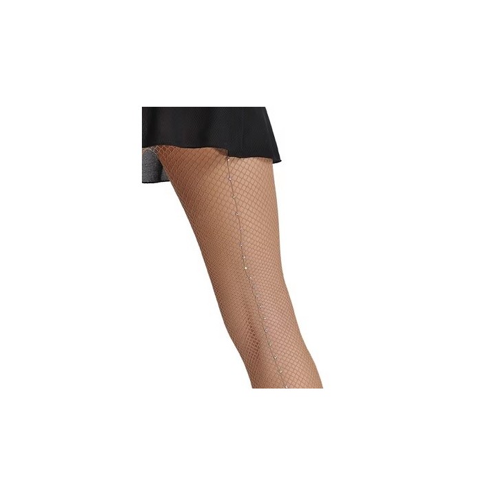 Collant résille PRIDANCE ligne strass